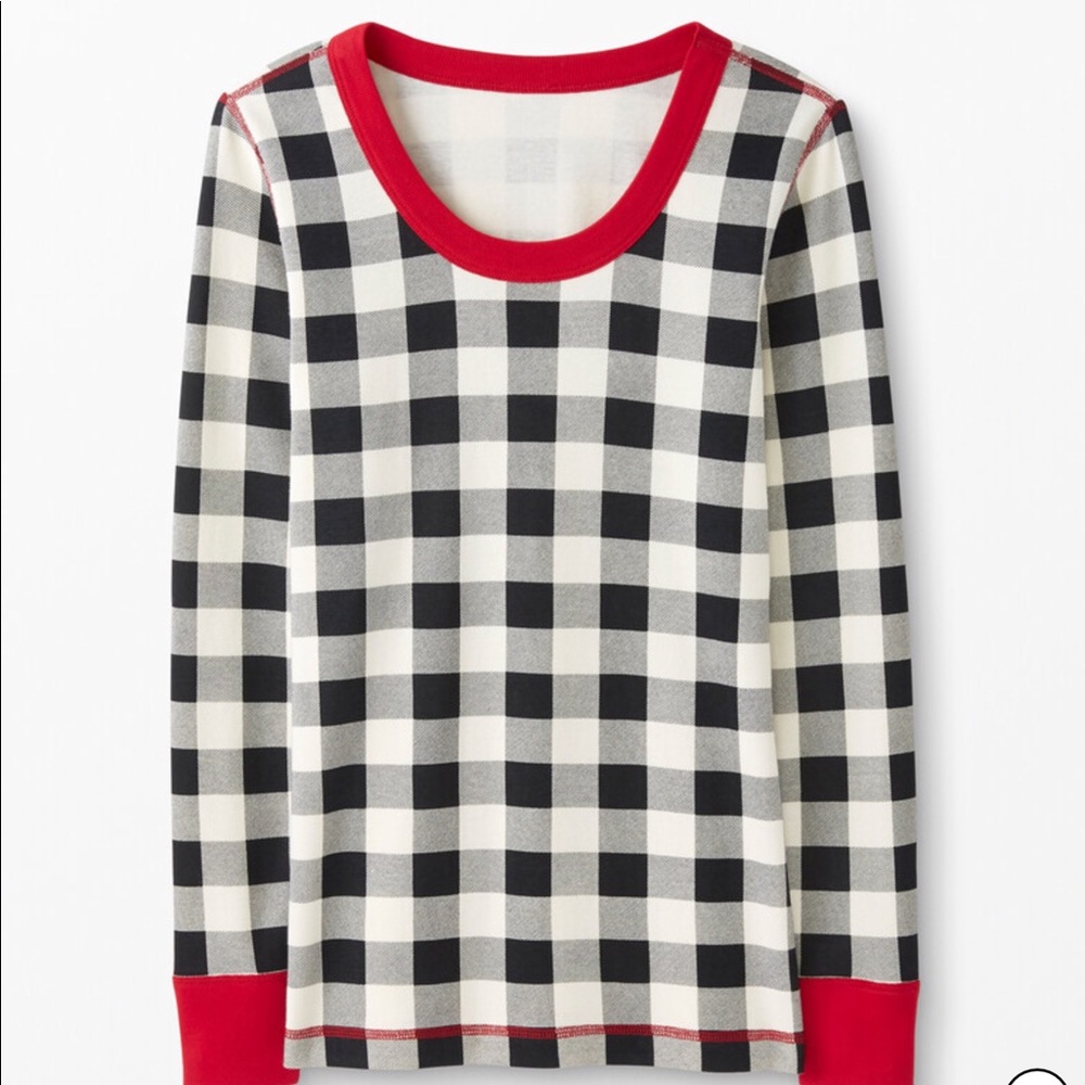 LG Long  John Top Organic Cotton .
Buffalo Plaid